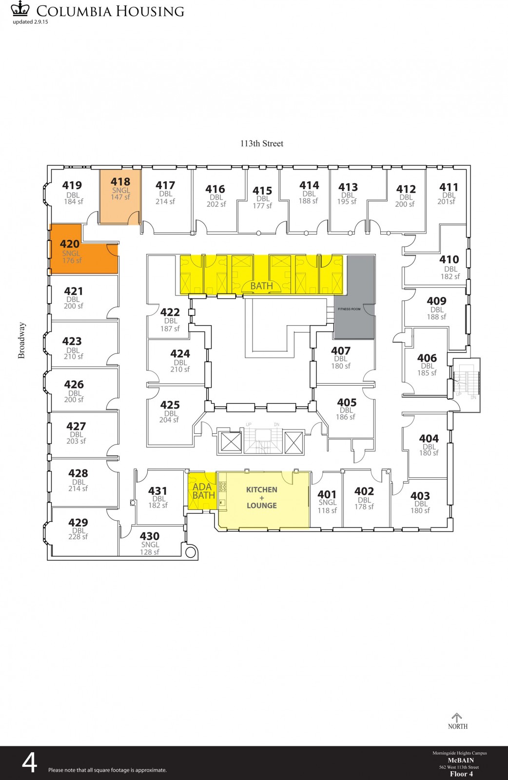 McBain Hall Columbia Housing